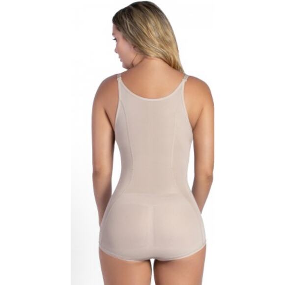 Brand New Curveez Women's L Nude Ultra Shaping Hip Hugger Bodysuit - Picture 2 of 8
